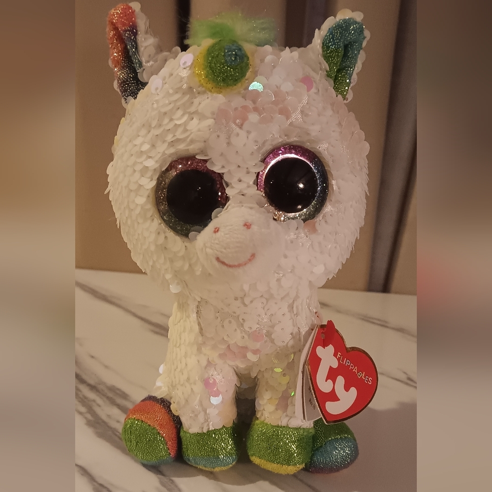 Ty Flippables Pixy Unicorn Plush 7 Inch Stuffed Animal